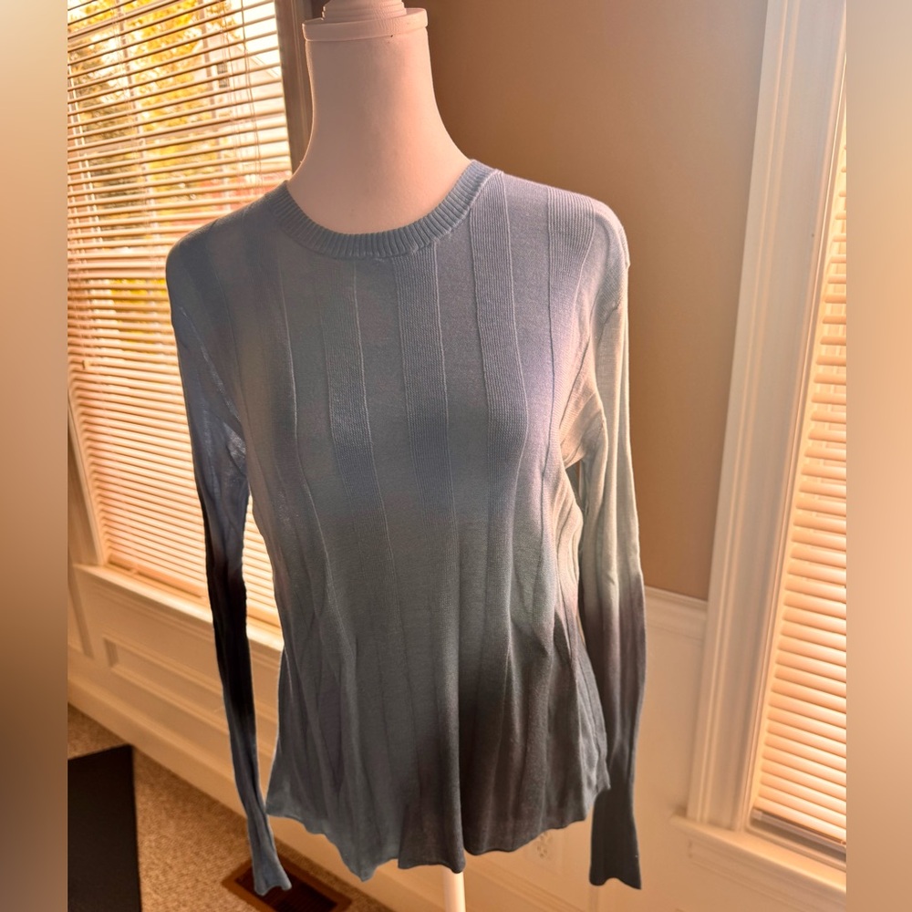 Autumn Cashmere - Blue Gradient Women's Top.  100% cotton